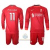 Maglia da Calcio a Maniche Lunghe Liverpool M.Salah 11 Casa 2021-22 per Bambino